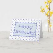 Geburtstagskarte für ihn karte (Gelbe Blume)