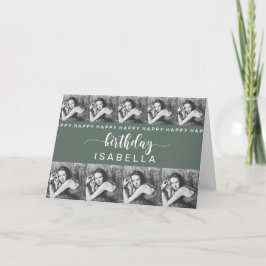 Geburtstagskarte für individuell anpassbare Vorlag Dankeskarte