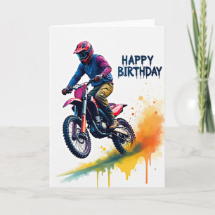 Geburtstagskarte für Jump Rider Karte