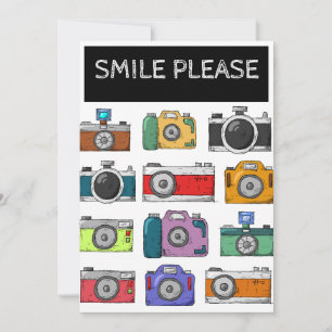 Geburtstagskarte für Kamera-Enthusiasten, Fotograf Einladung