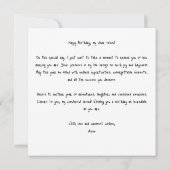 Geburtstagskarte für Katzenliebhaber Einladung (Rückseite)