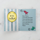 Geburtstagskarte für Katzenliebhaber Karte (Innenseite)