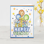 GEBURTSTAGSKARTE FÜR KID KARTE (Gelbe Blume)