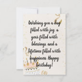 Geburtstagskarte für Kinder Einladung (Rückseite)