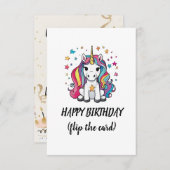 Geburtstagskarte für Kinder Einladung (Vorne/Hinten)