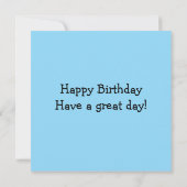 Geburtstagskarte für Kinder Karte (Rückseite)