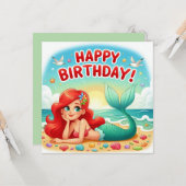 Geburtstagskarte für Kinder Karte (Vorderseite/Rückseite Beispiel)