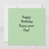 Geburtstagskarte für Kinder Karte (Rückseite)