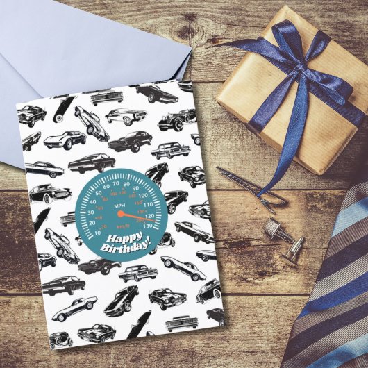 Geburtstagskarte für klassisches Auto Lover Dankeskarte