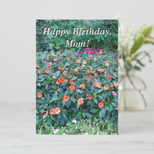 Geburtstagskarte für Mama! (Stehend Vorderseite)