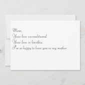 Geburtstagskarte für Mama! (Rückseite)