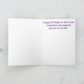 Geburtstagskarte für Mama Karte (Innenseite)