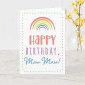 Geburtstagskarte für Maw Maw Karte (Gelbe Blume)
