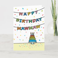 Geburtstagskarte für Mawmaw