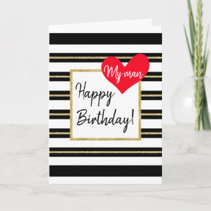 Geburtstagskarte für meinen Mann Karte