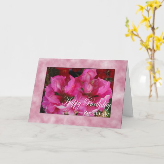 Geburtstagskarte für Mitbewohner Karte (Gelbe Blume)