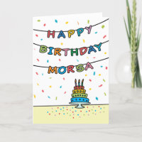 Geburtstagskarte für Morsa