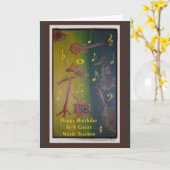 Geburtstagskarte für Musiklehrer Karte (Gelbe Blume)