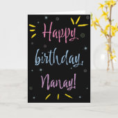 Geburtstagskarte für Nanay Karte (Gelbe Blume)