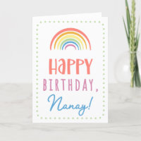 Geburtstagskarte für Nanay