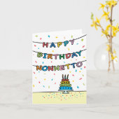 Geburtstagskarte für Nonnetto Karte (Gelbe Blume)