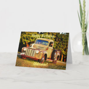 Geburtstagskarte für Oldtimer-LKW Karte