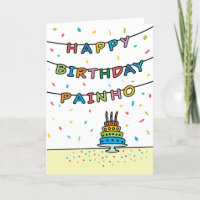 Geburtstagskarte für Painho