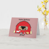 Geburtstagskarte für personalisierte Kleinkinder Karte (Gelbe Blume)