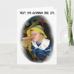 GEBURTSTAGSKARTE FÜR PINOCCHIO KARTE