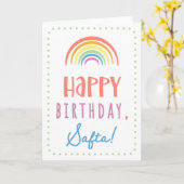 Geburtstagskarte für Safta Karte (Gelbe Blume)