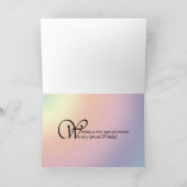 Geburtstagskarte für Schwesterschwester mit Blumen Karte (Innenseite)