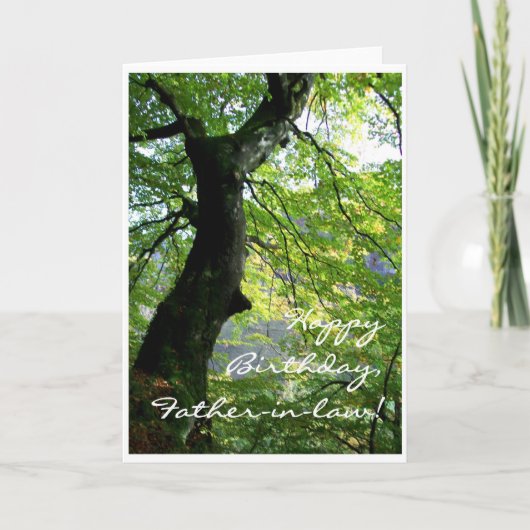 Geburtstagskarte für Schwiegervater Karte (Vorderseite)