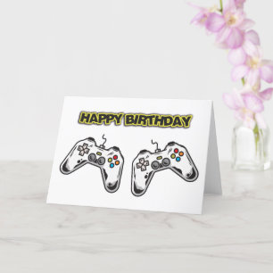 Geburtstagskarte für Spielcontroller Karte