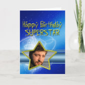 Geburtstagskarte für Superstar Karte (Vorderseite)
