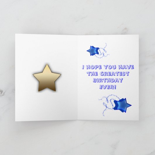 Geburtstagskarte für Superstar Karte (Innenseite)