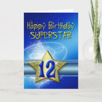 Geburtstagskarte für Superstar