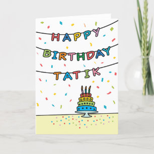 Geburtstagskarte für Tatik Karte