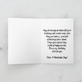 Geburtstagskarte für Vögel und Blüten Karte (Innenseite)