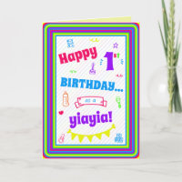 Geburtstagskarte für Yiayia