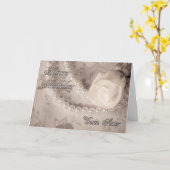 Geburtstagskarte für Zwillingsschwester Karte (Gelbe Blume)