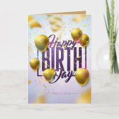 Geburtstagskarte - Geburtstagsgrüße Karte (Vorderseite)