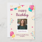 Geburtstagskarte - Geburtstagskarte Feiertagskarte (Vorderseite)