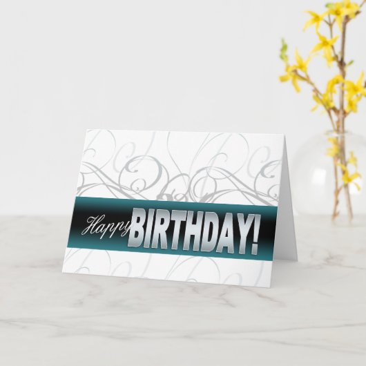 Geburtstagskarte - Geburtstagskarte Karte (Gelbe Blume)