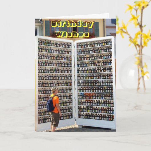 Geburtstagskarte - Geburtstagswunsch Karte (Gelbe Blume)