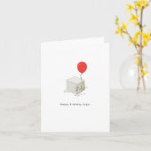 Geburtstagskarte, Geburtstagszucker, Wortspiel Karte (Gelbe Blume)