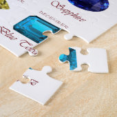 Geburtstagskarte, Gemstones Diagramm, 12 Monate Puzzle (Seite)