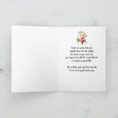 Geburtstagskarte Glücklich Liebe & Vater Karte (Innenseite)