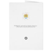 Geburtstagskarte Glückwunsch Geburtstag zum Geburt (Hinten)