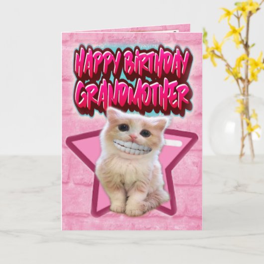 Geburtstagskarte Großmutter Karte (Gelbe Blume)