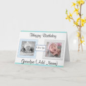 Geburtstagskarte "Happy Birthday Grandpa" Foto Karte (Gelbe Blume)